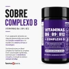 Suplemento Alimentar em Cápsulas Vitaminas B6, B9, B12 + Complexo B